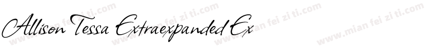 Allison Tessa Extraexpanded Extra字体转换